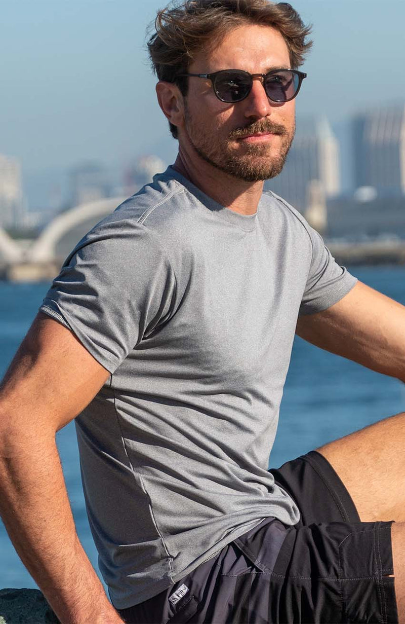 Platinum / Light Gray t shirt for men