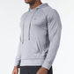 Platinum / Light Gray hoodie for men
