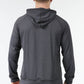 Vintage Black / Charcoal Gray hoodie from back side