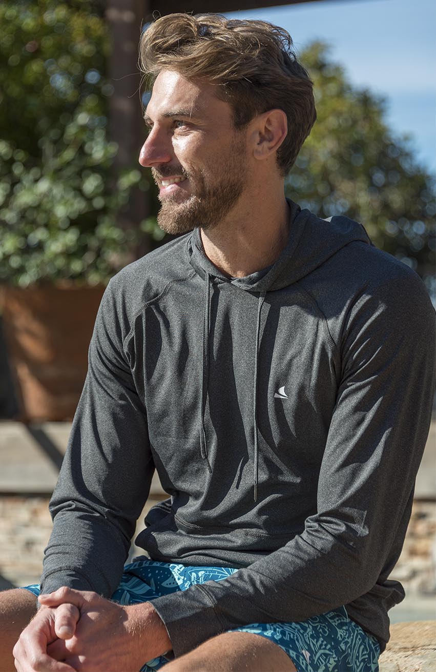 Vintage Black / Charcoal Gray hoodie for men