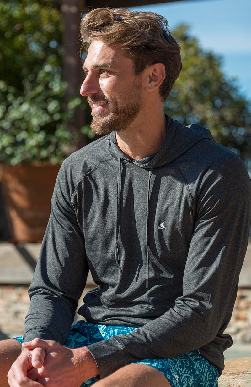 Vintage Black / Charcoal Gray hoodie for men