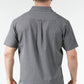 Charcoal Heather double pocket shirt back view