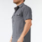Charcoal Heather double pocket shirt
