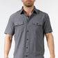 Charcoal Heather double pocket shirt