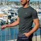 men wearing Black Sea Stripe short